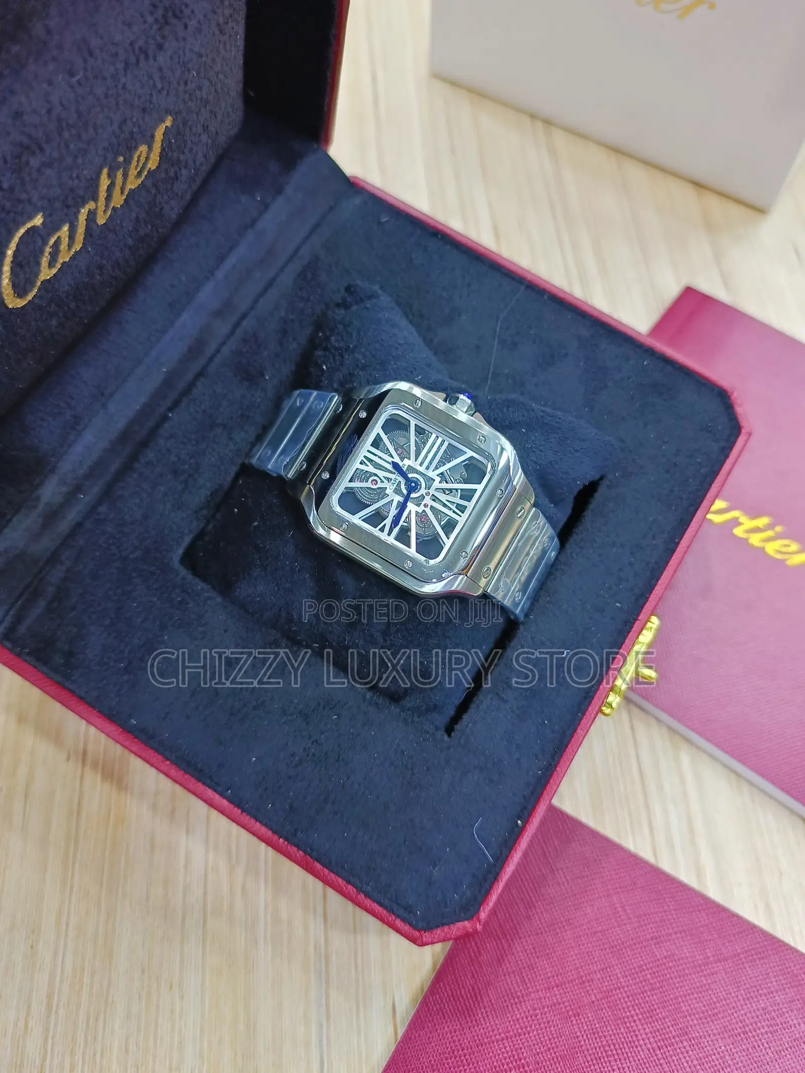 Cartier Quality Luxury Men Chronograph Chain Strap Wristwatch