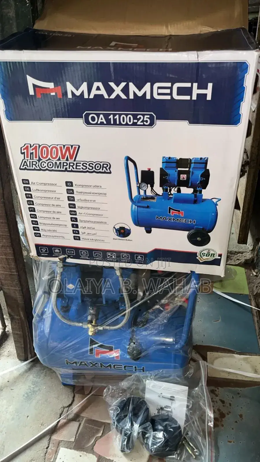Maxmech 1100w Air Compressor Oa-1100-25l – Durable Powerful