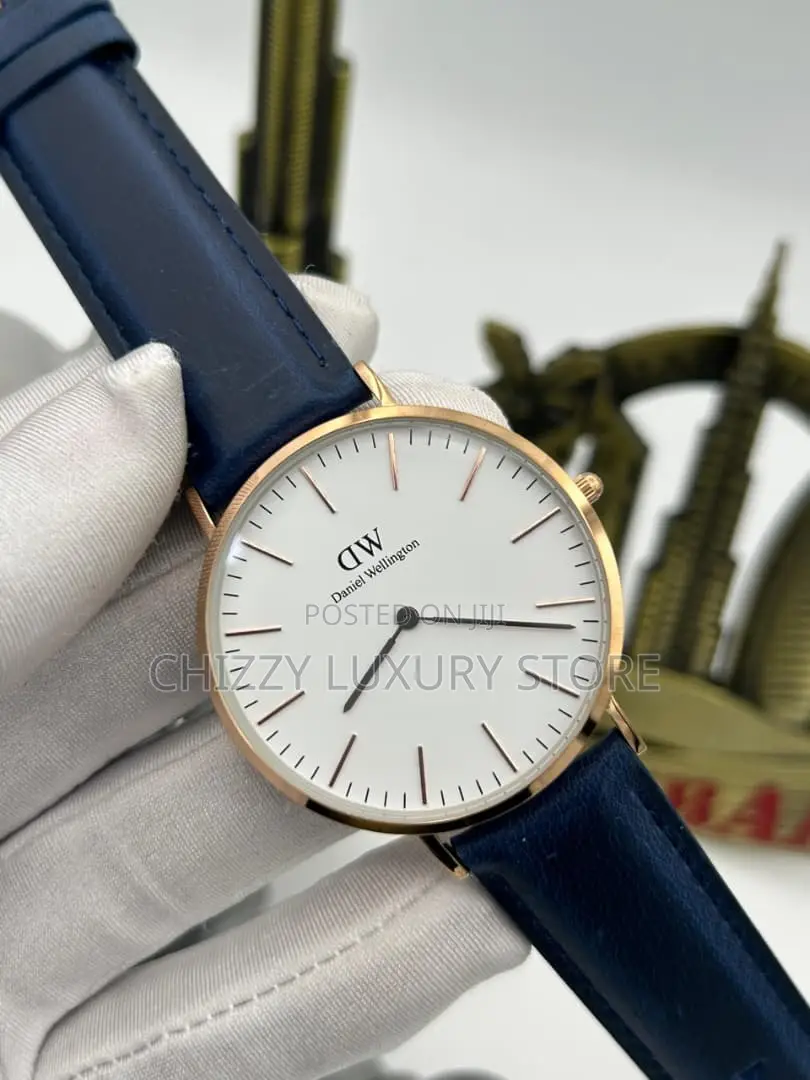 Daniel Washington Quality Men Genuine Leather Wristwatch