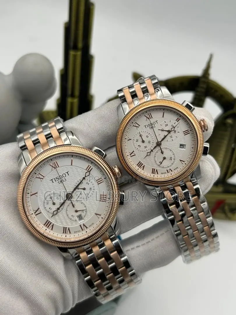 Tissot Quality Luxury Men Chain Couples Set Strap Wristwatch