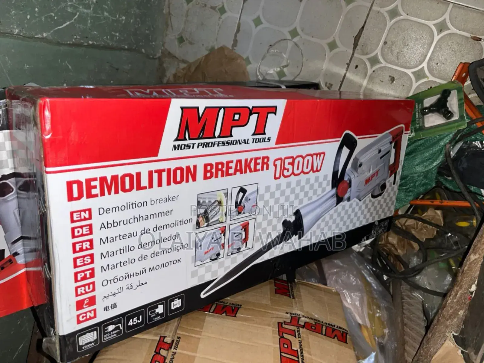 MPT 1500w Demolition Breaker Mdb65 – Heavy-Duty Concrete Hammer