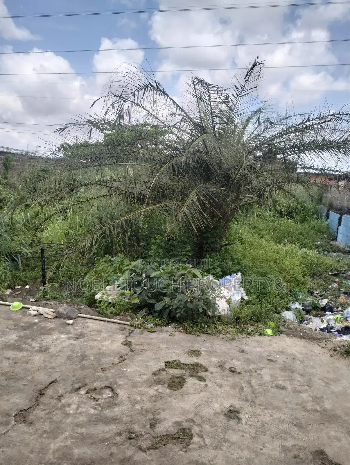 Dry Table Land With 4-Shops at Oluwaga Ipaja Ayobo Lagos