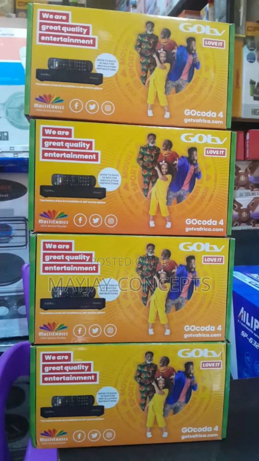 Gotv Decoder and Antenna-Complete Quality Entertainment