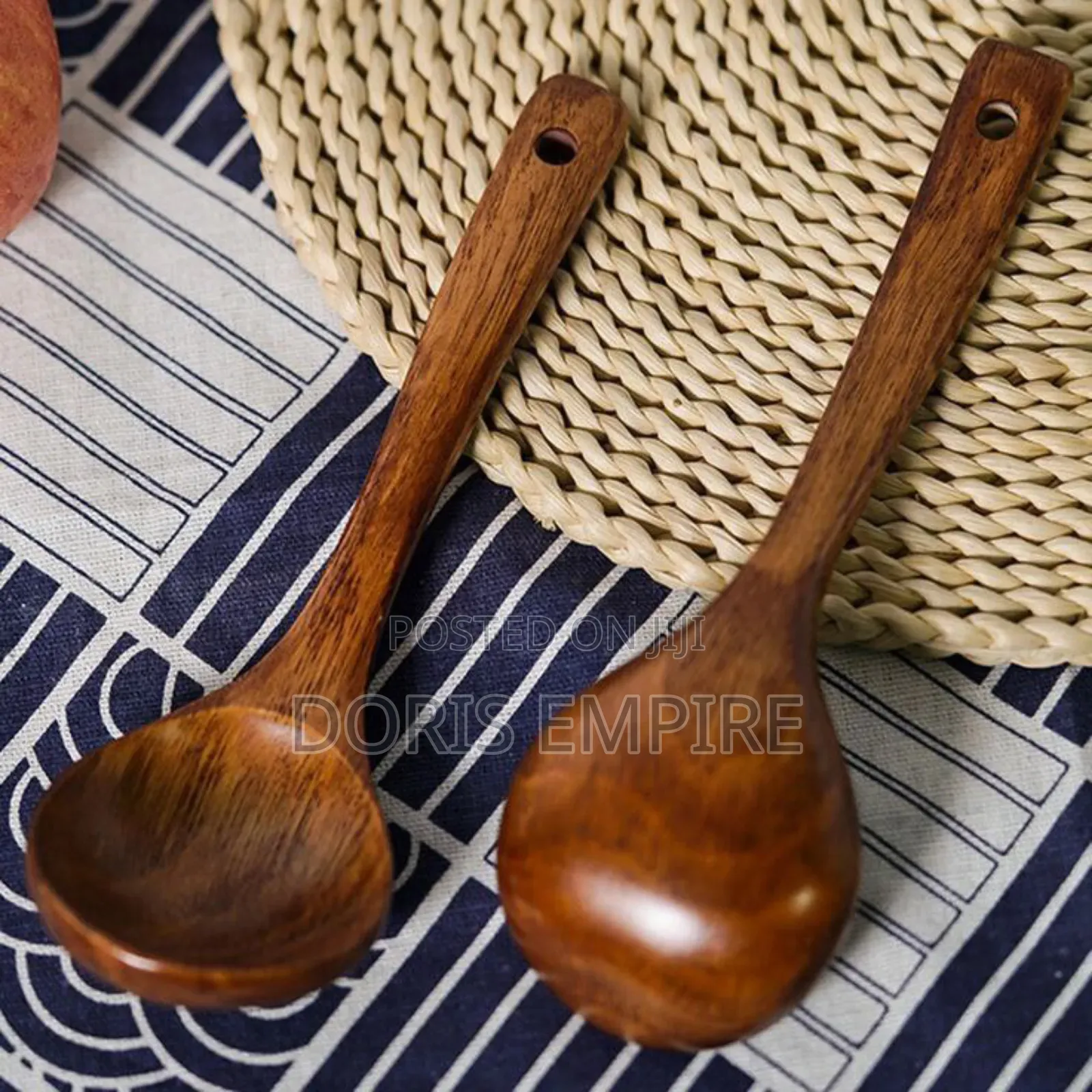 Single Wooden Cooking Spoon.