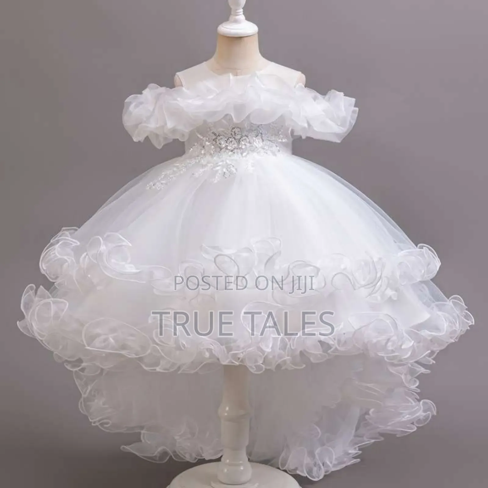 Girls Full Flouncy Frills Cinderella Ballgown Dress Ages 3 To 11 Years