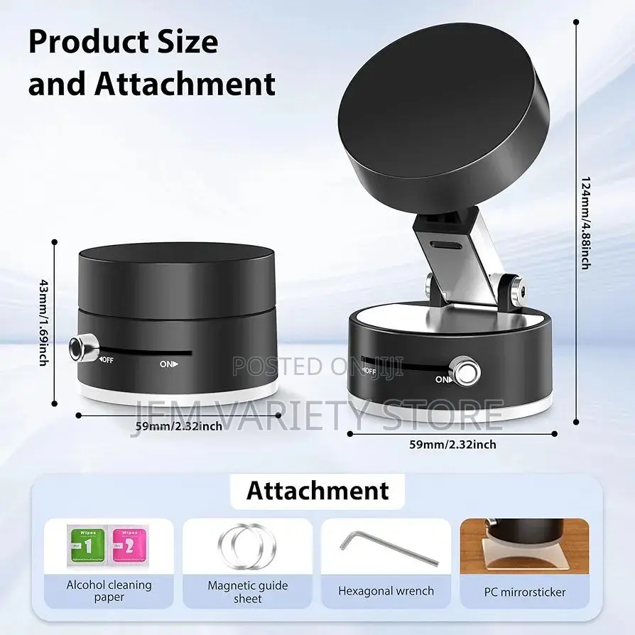 Foldable Vacuum Magnetic Suction Phone Holder