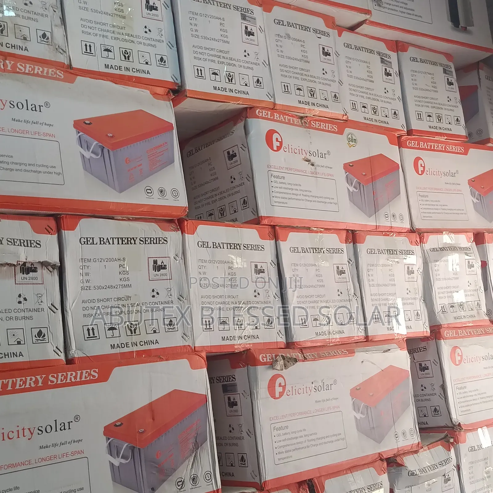 200ah 12v Dry Cell Battery Felicity