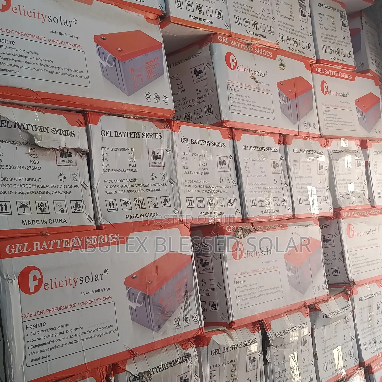 200ah 12v Dry Cell Battery Felicity