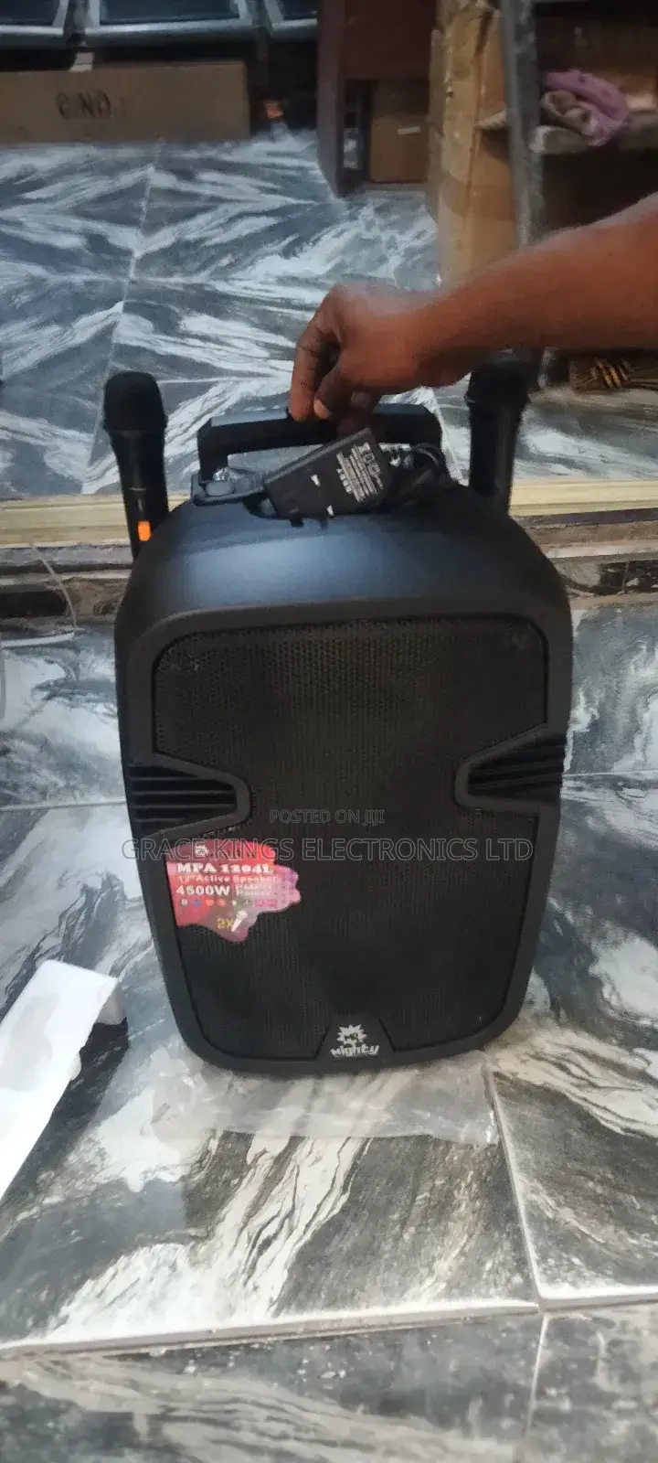 Mighty Pro 12" Rechargeable Speaker With 2mics