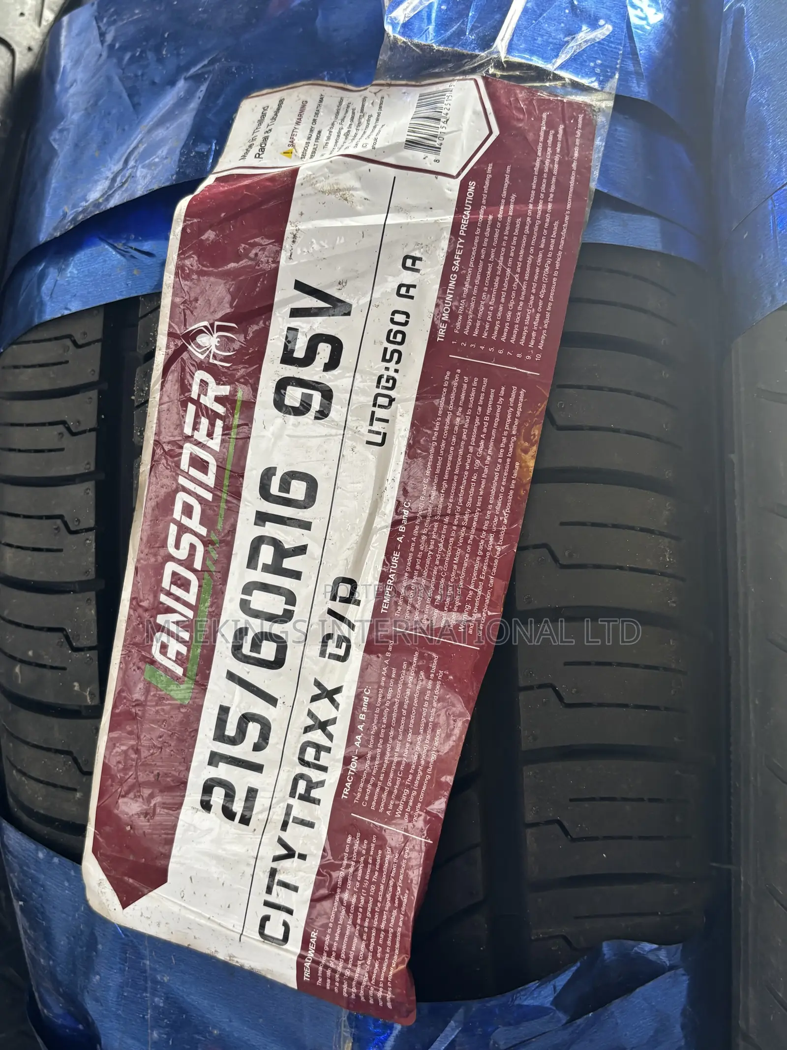Brand New 215/60r16 Made in Thailand (Landspider Tyre) for Naija Roads