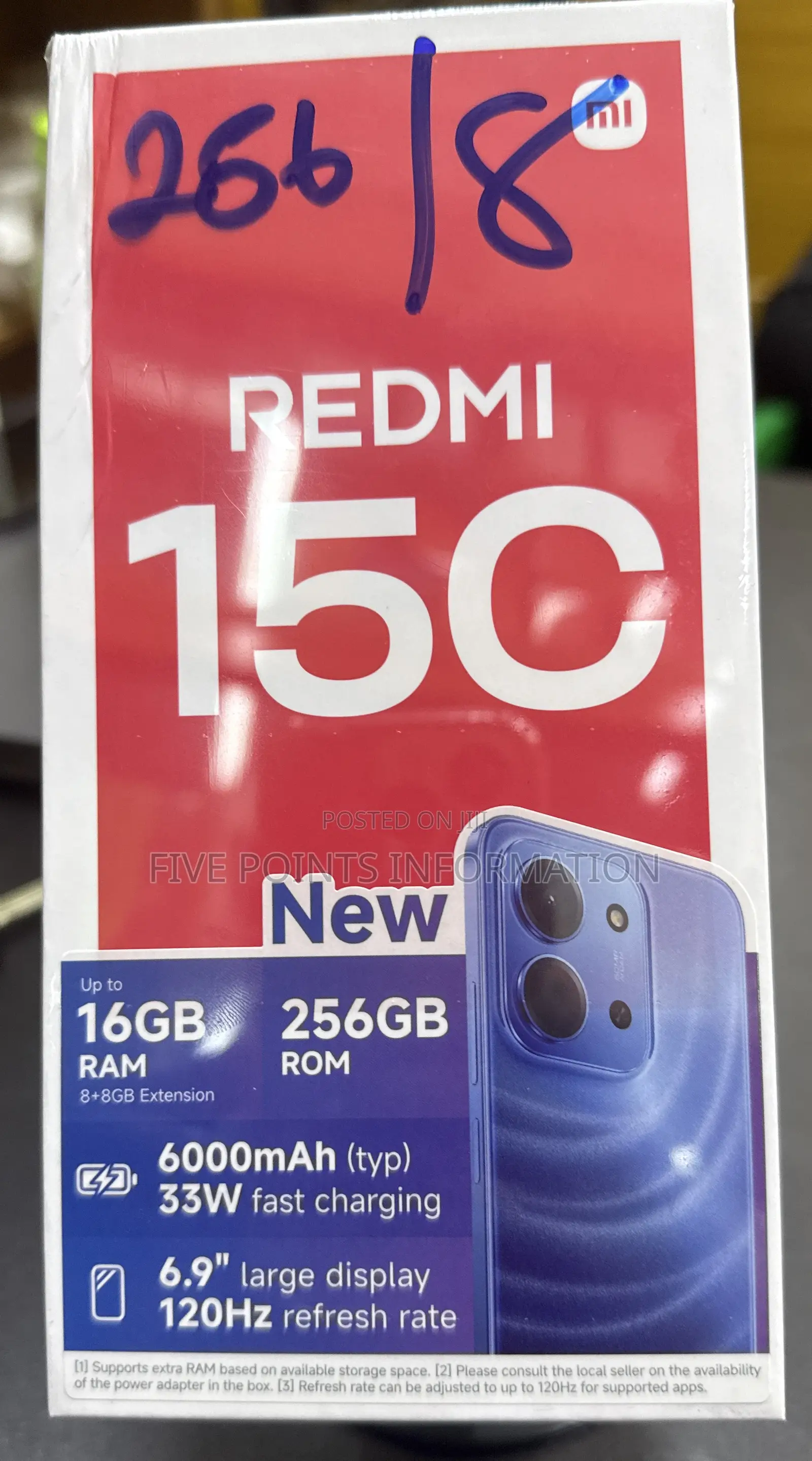 New Xiaomi Redmi 15C 4G 256 GB Black