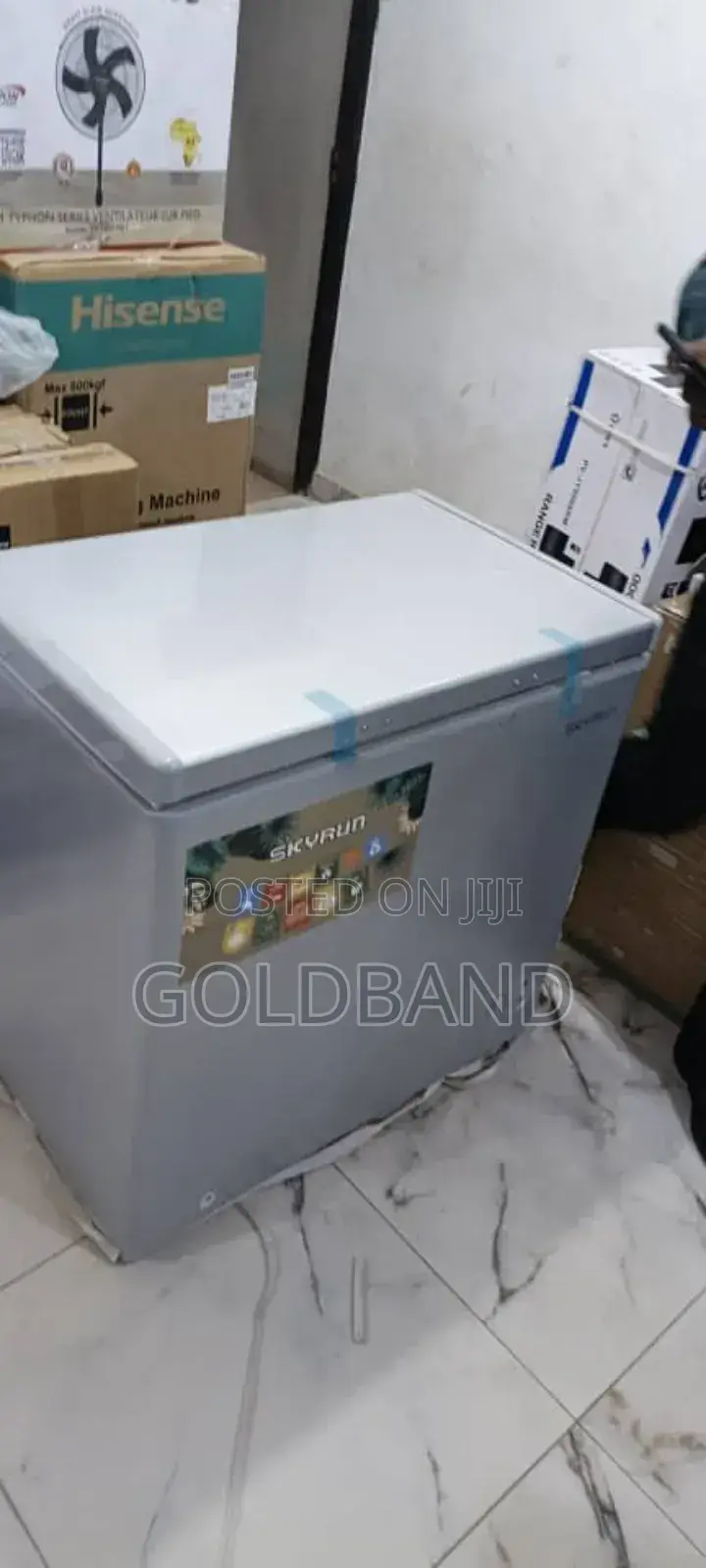 Fast Freezing Skyrun 155l Chest Freezer 155hnw Grey