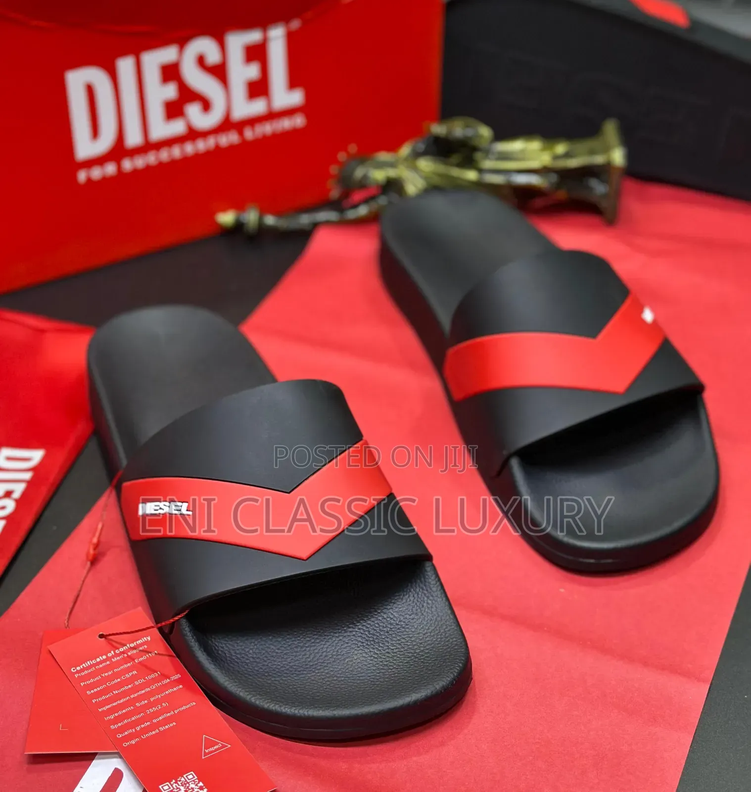 High Quality Luxury Men's Slides Givenchy Well Branded Package