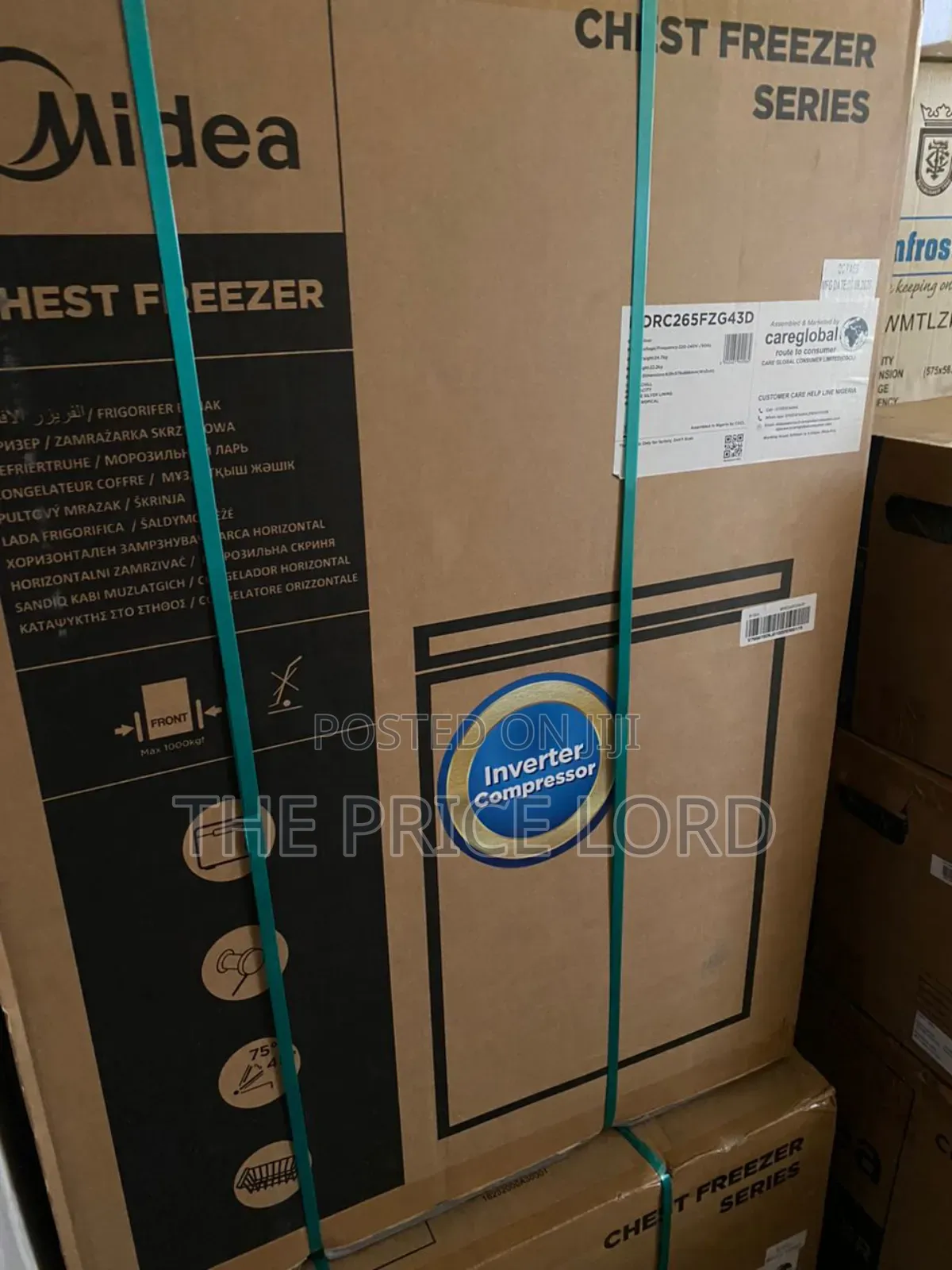 Midea Inverter Freezer Mdrc265fzg43d 142 Litres