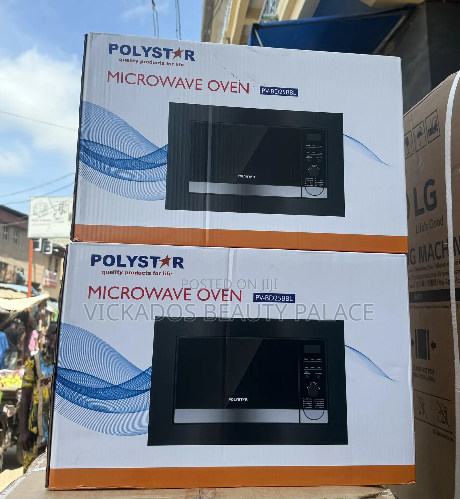 Polystar 25 Liters Built In Stainless Steel Microwave With Grill