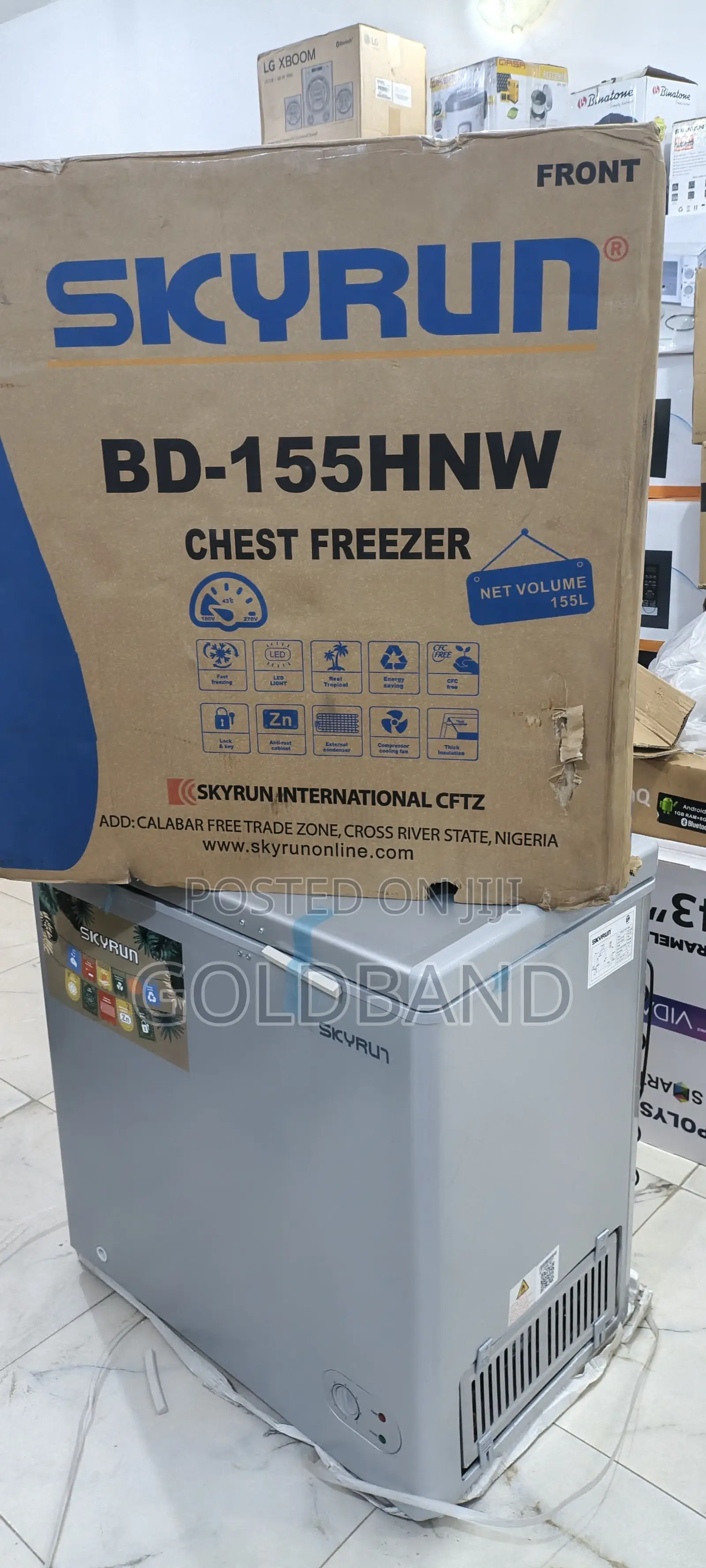 Skyrun 155l Low Nosie Bd 200a Skyrun Chest Freezer