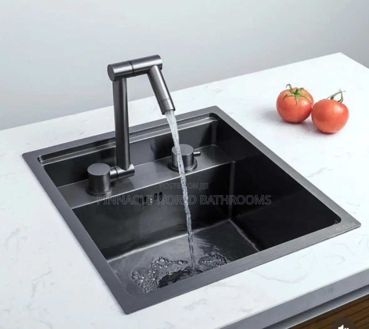 High Quality England Black Island Kitchen Sink
