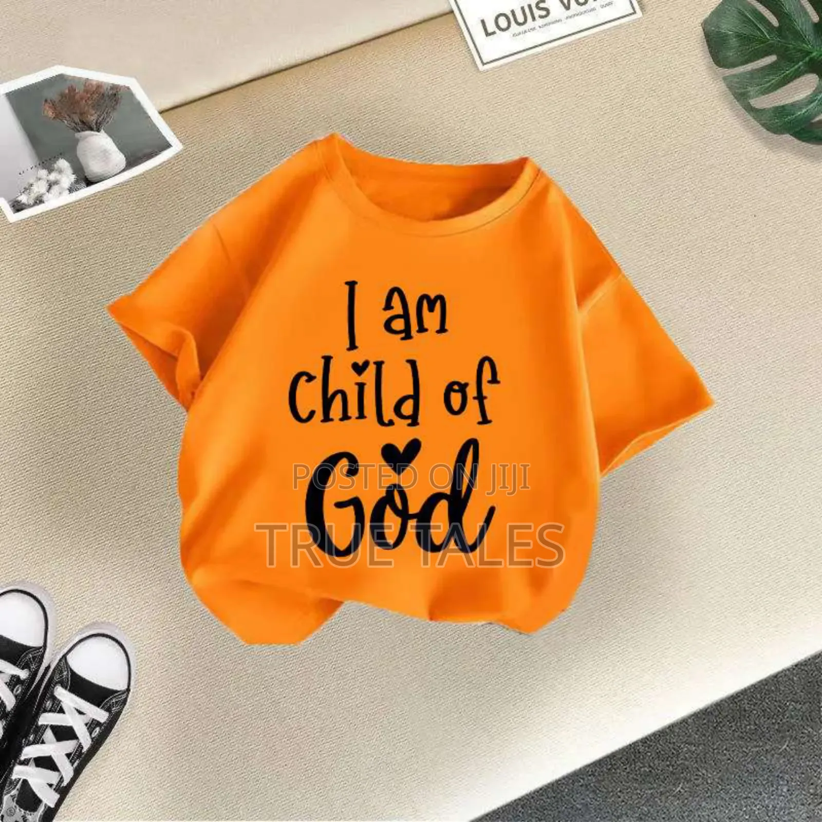 Unisex Boys&Girls Colourful I Am A Child Of God Tops Ages 1 To 9 Years