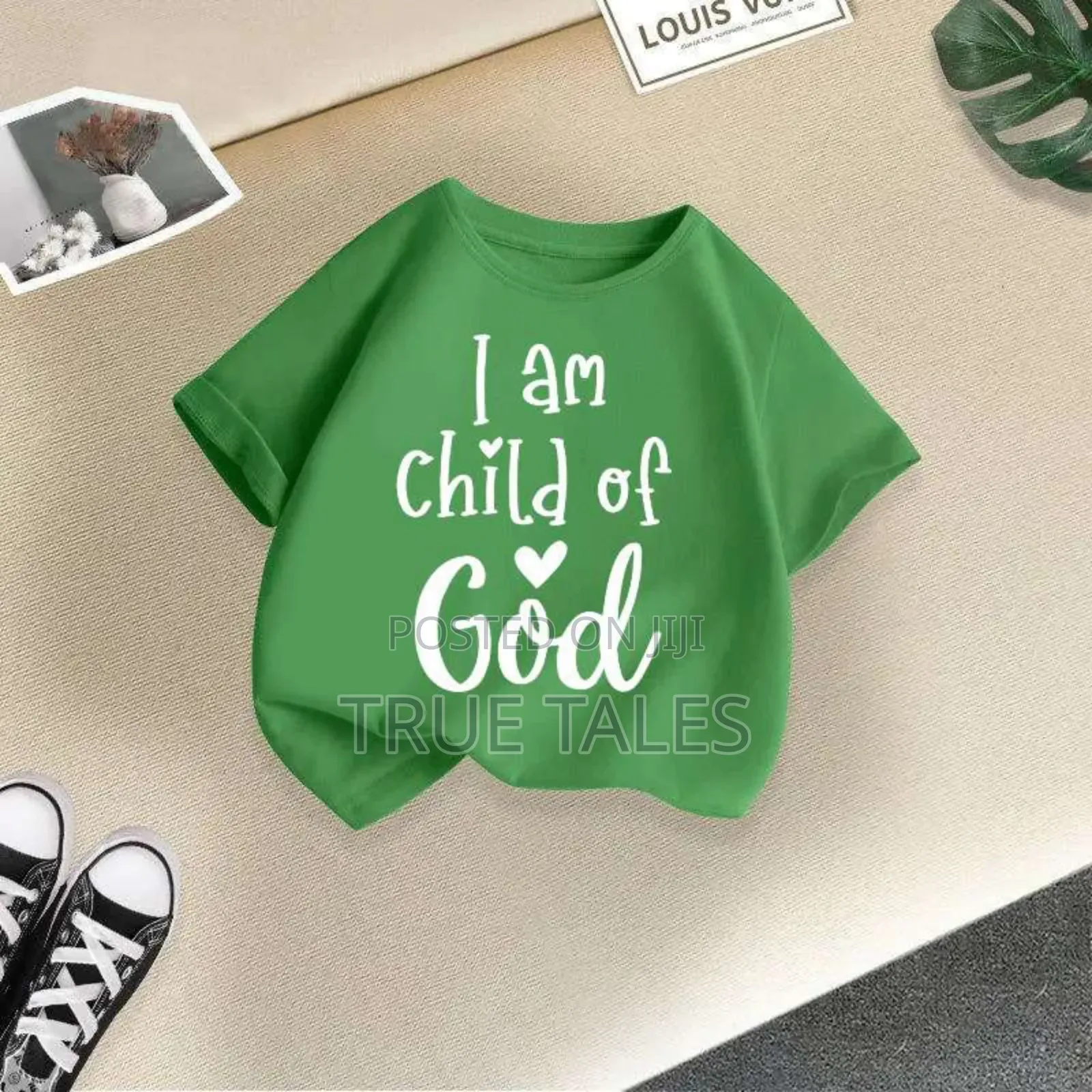 Unisex Boys&Girls Colourful I Am A Child Of God Tops Ages 1 To 9 Years