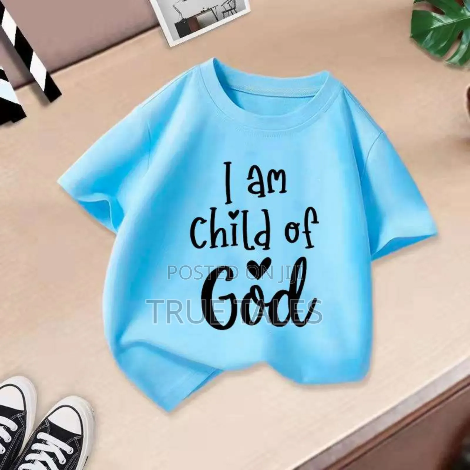 Unisex Boys&Girls Colourful I Am A Child Of God Tops Ages 1 To 9 Years