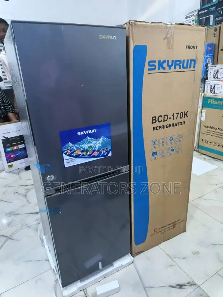Skyrun BCD- 170l Double Door Fridge – Strong Freezer