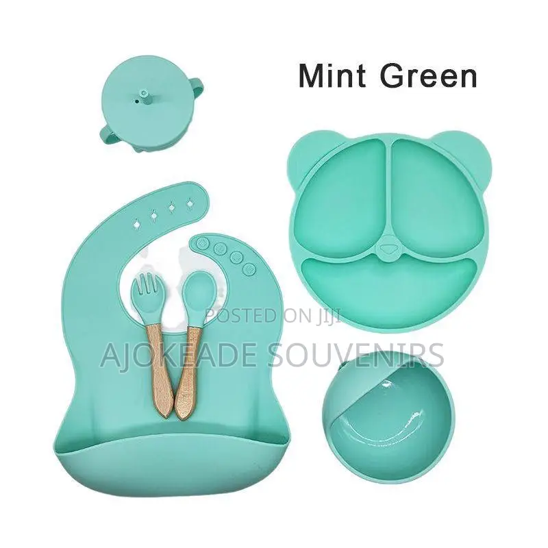 Silicone Children Plate Set