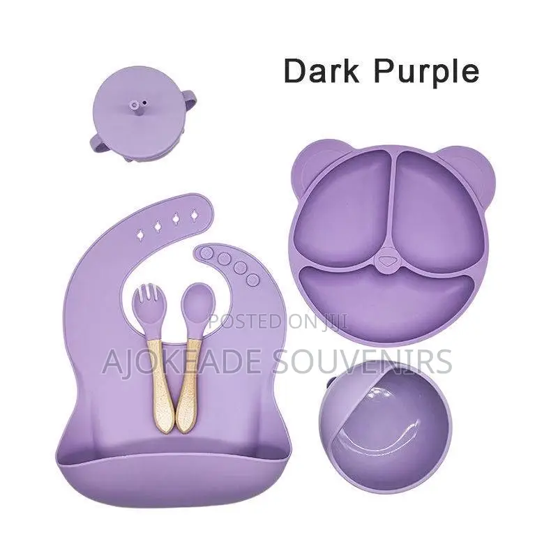Silicone Children Plate Set