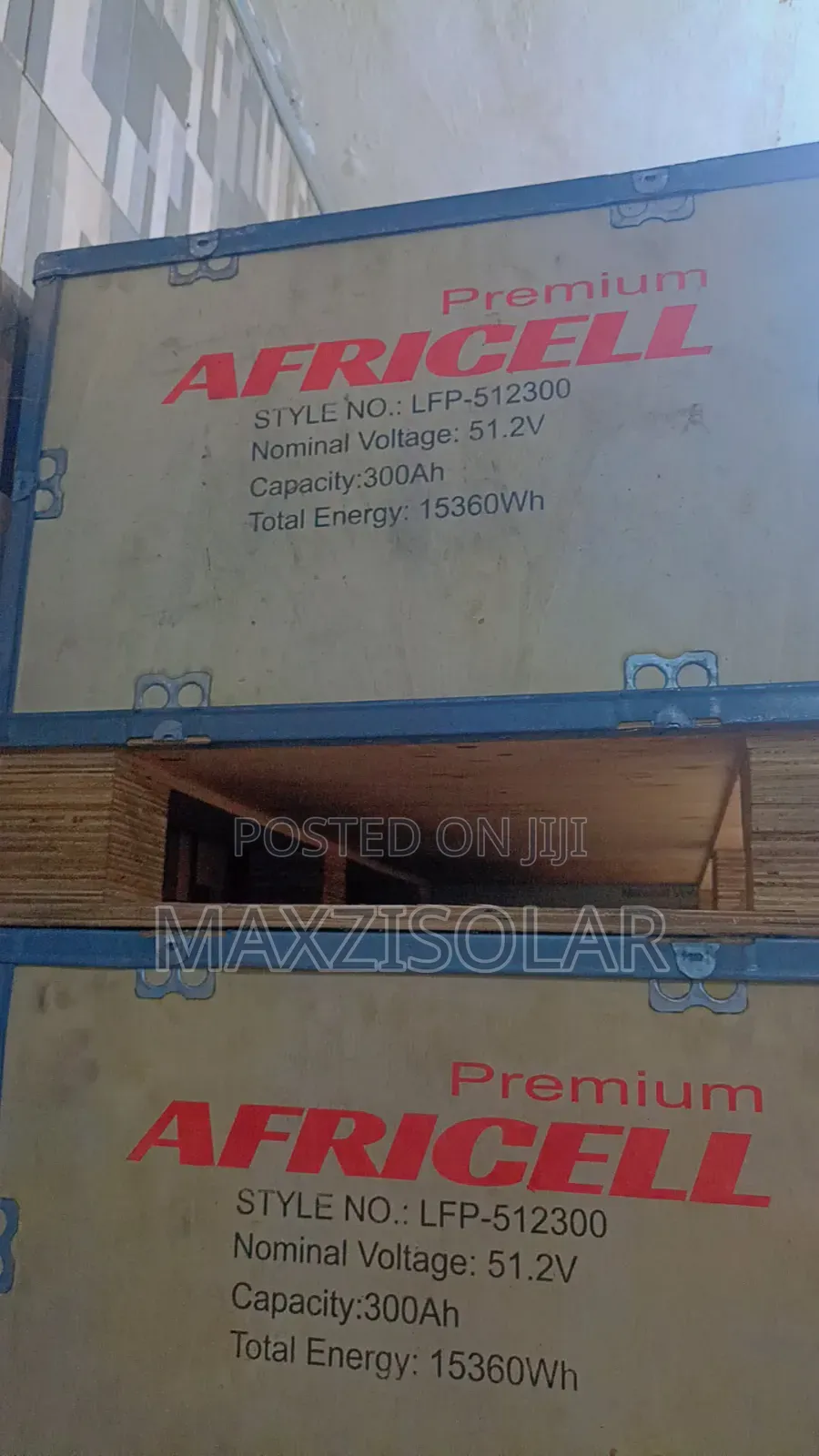 Brand New Africell 15kwh, 300ah, 51v Lithium Battery