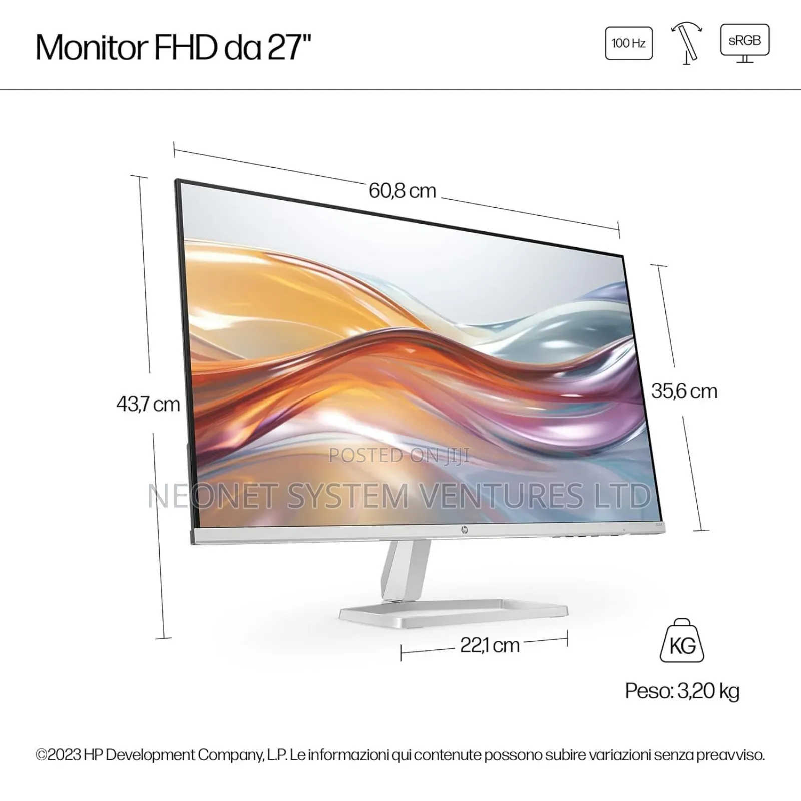 Brand New HP Series 5 27 Inch Monitor