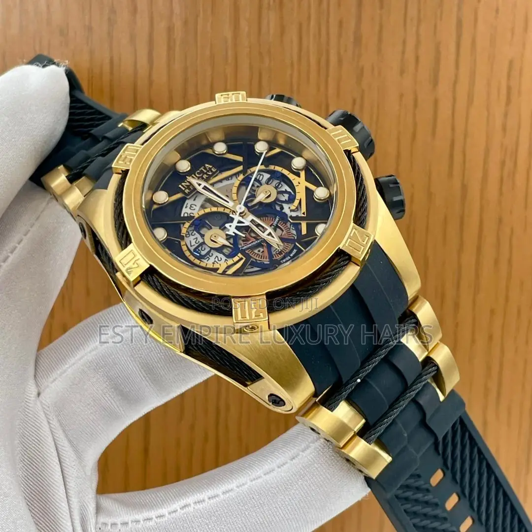 High Quality Luxury Invicta Rubber Wristwatch