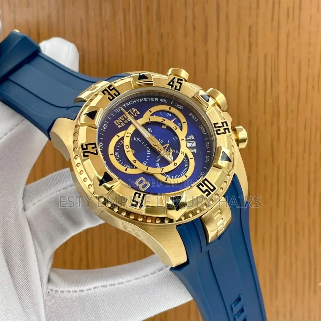 High Quality Luxury Invicta Rubber Wristwatch