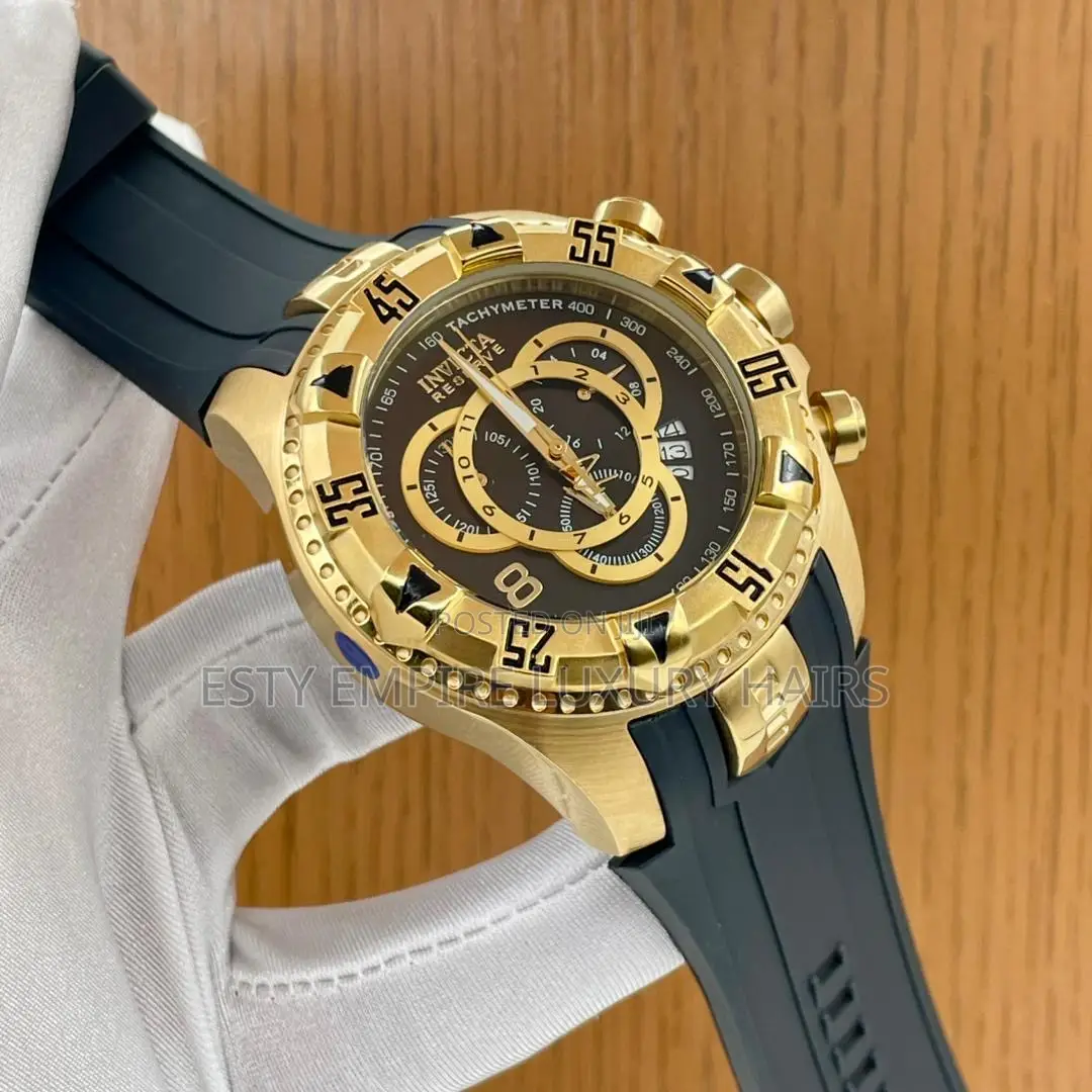 High Quality Luxury Invicta Rubber Wristwatch