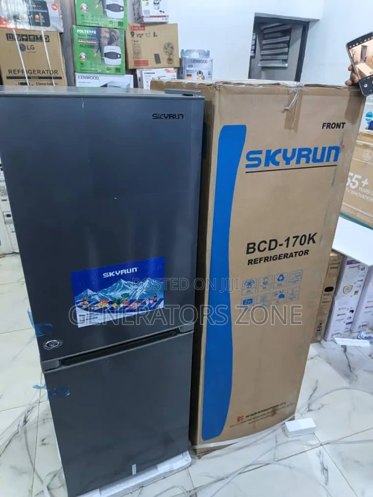 Skyrun 170l Double Door Fridge – Energy Saving Low Noise