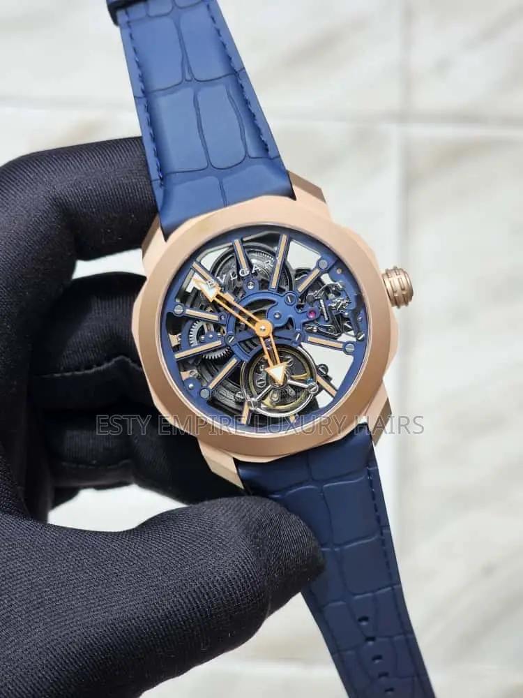 High Quality Bvlgari Leather Wristwatch