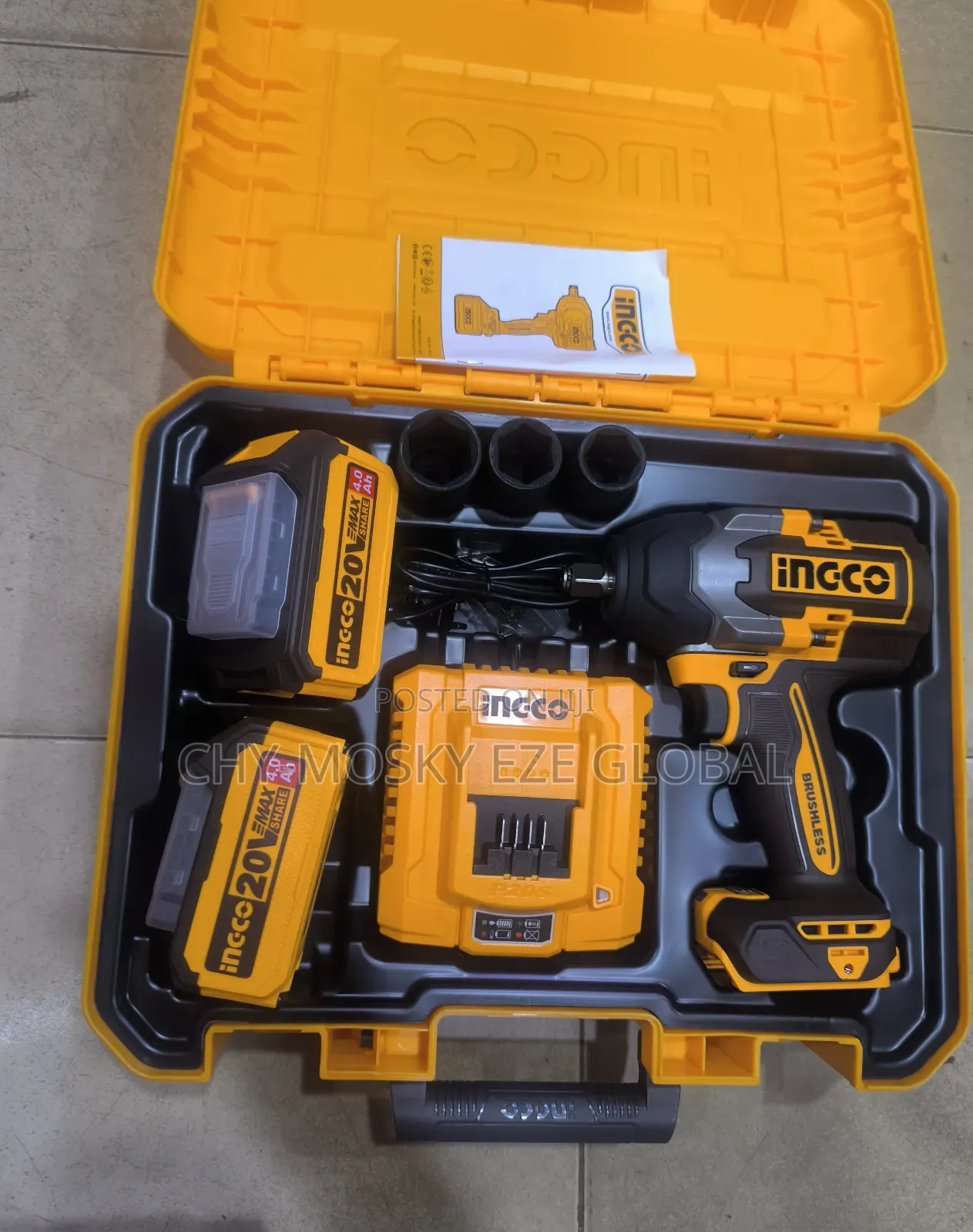 1/2" Cordless Impact Wrench (20v/4ah)
