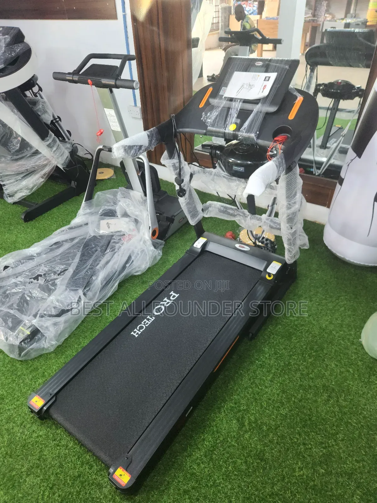 2hp Pro Tech Treadmill With Massager and Dumbell
