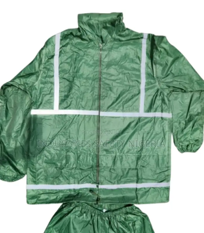 Safety Polyester Reflective Raincoat With Trouser