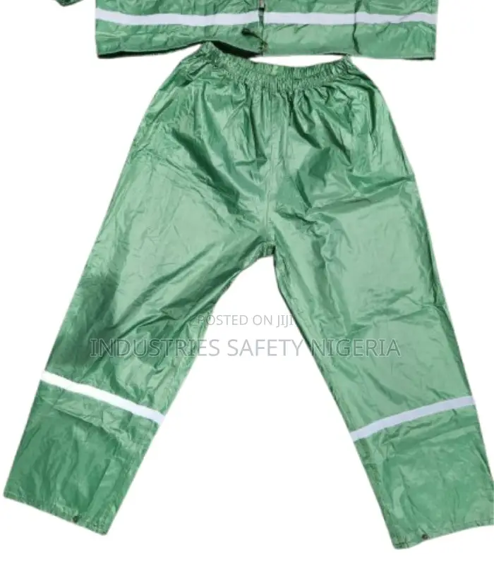 Safety Polyester Reflective Raincoat With Trouser