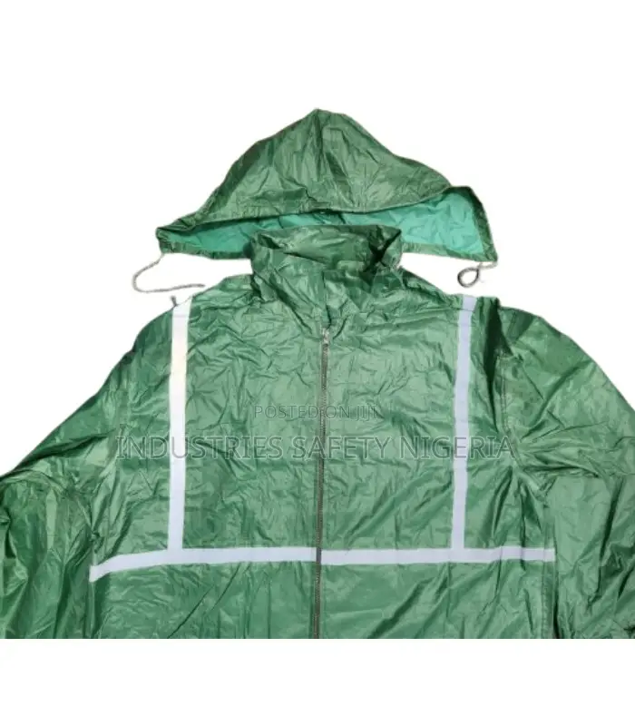 Safety Polyester Reflective Raincoat With Trouser