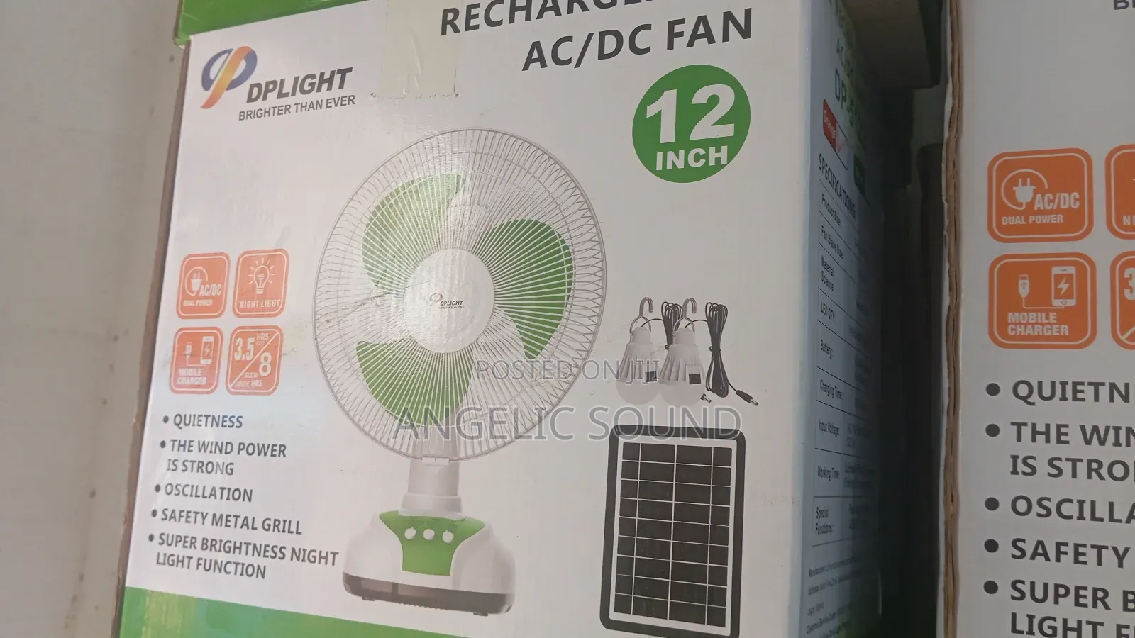 Delight Table Top Rechargeable Fan