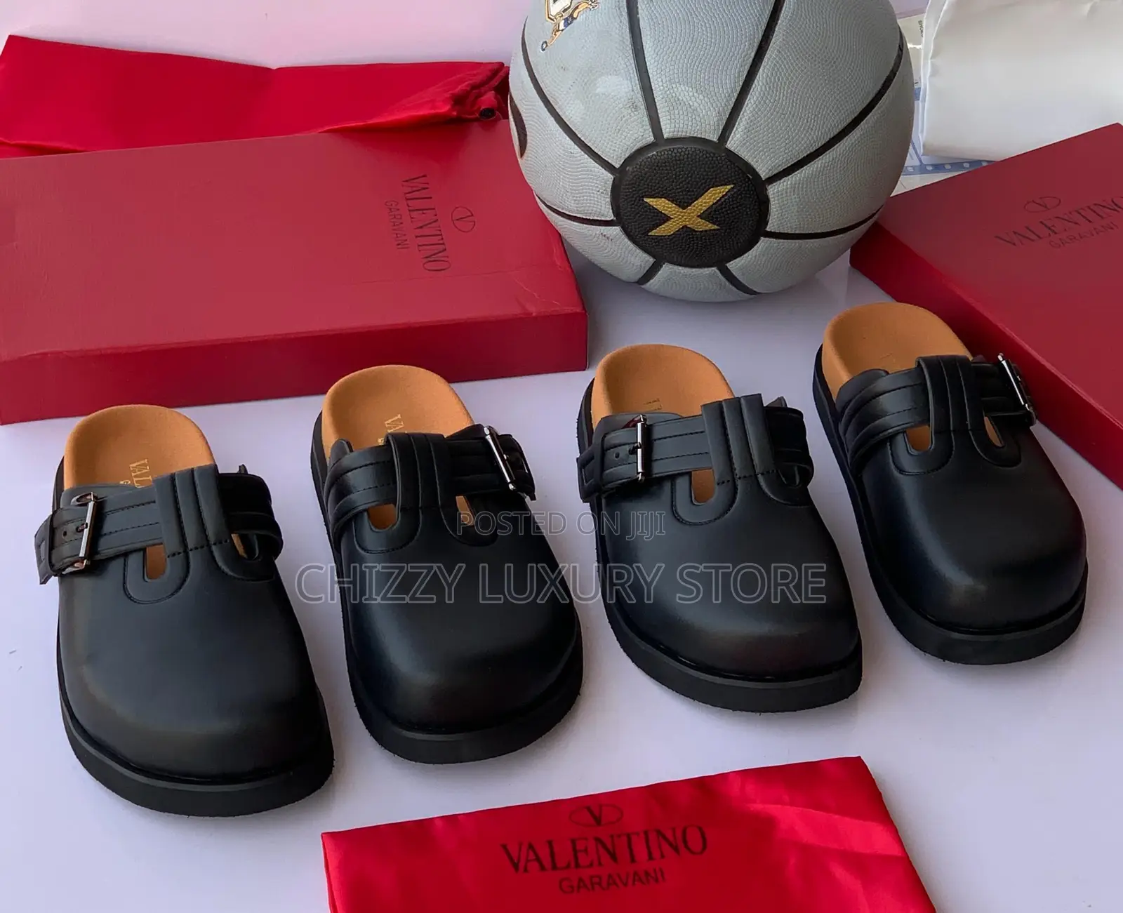 Valentino Garavani Quality Luxury Men Genuine Leather Half Shoe