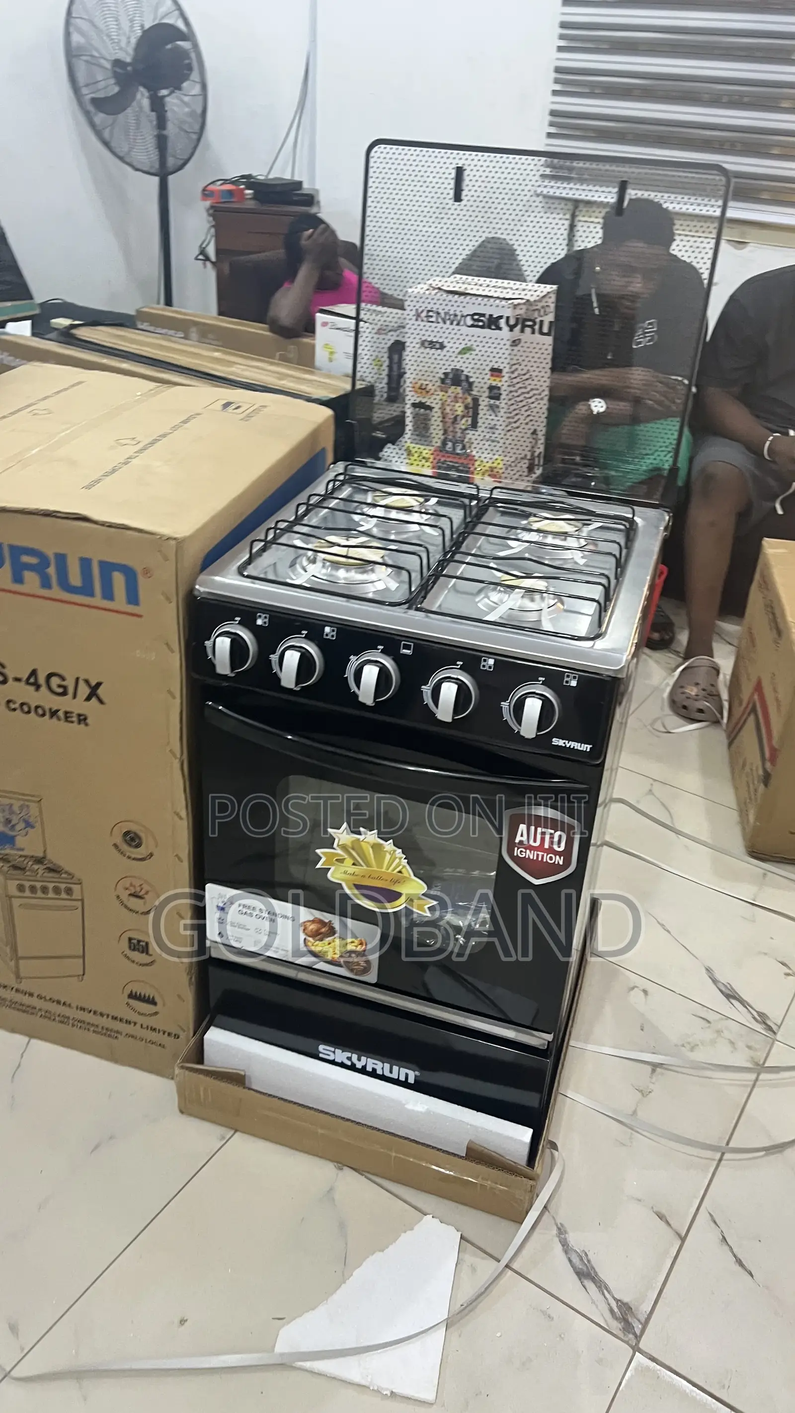 Skyrun 4 Gas Burnner Heat Control Sleek Design