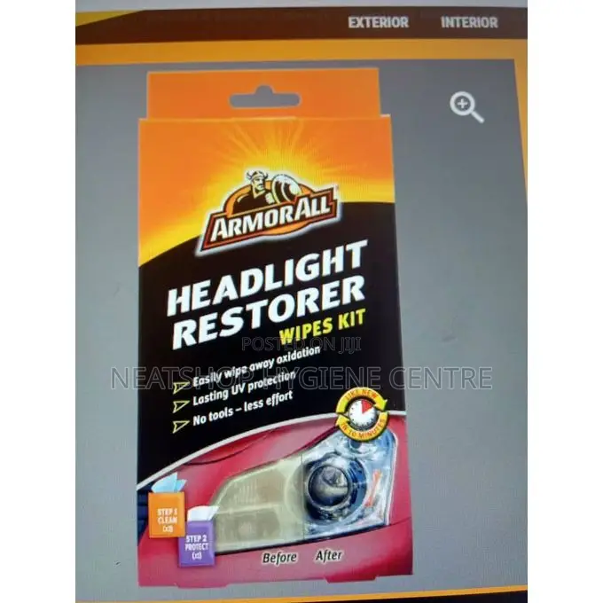 Armorall Headlight Restorer Wipes Kit