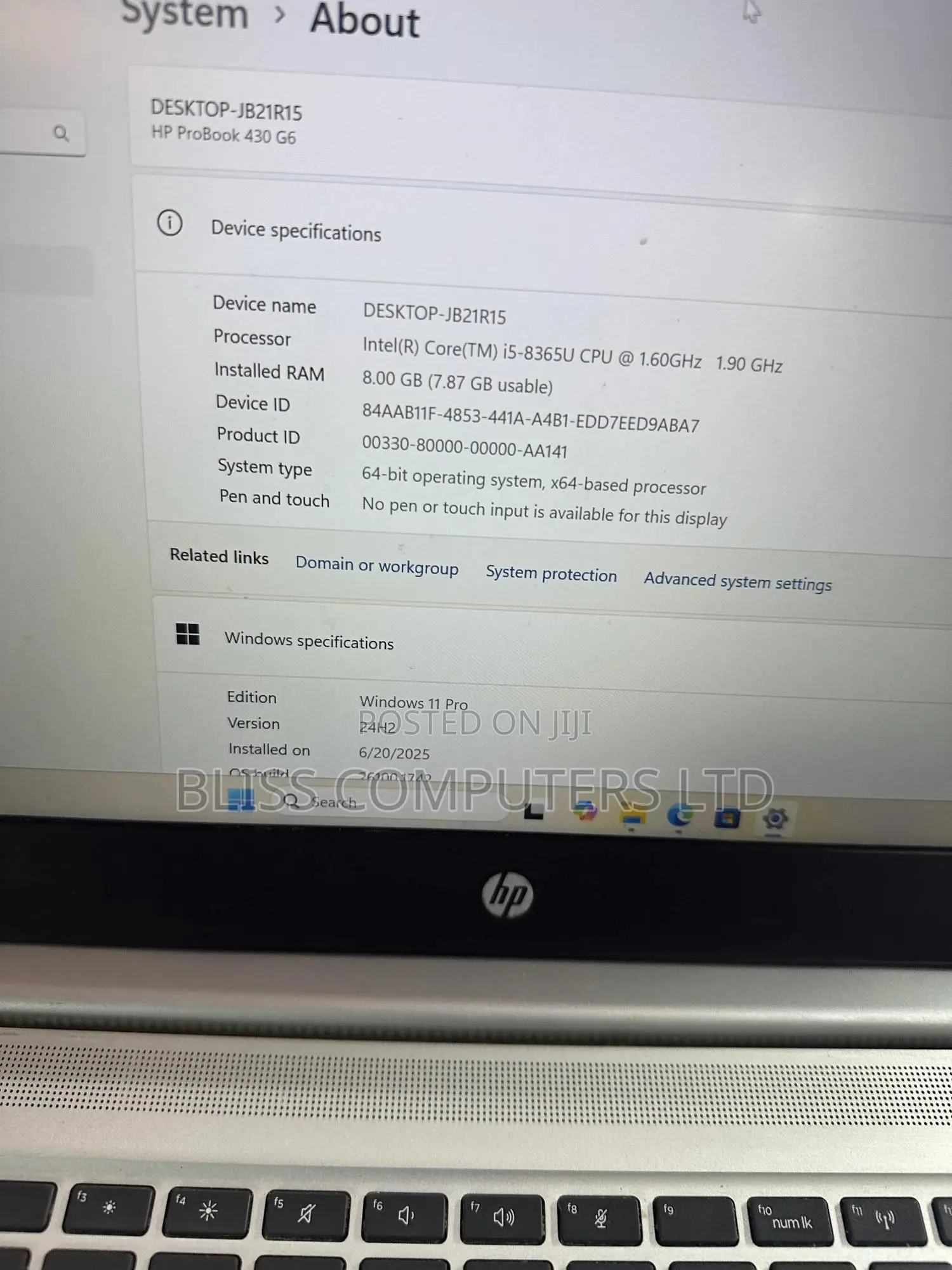 Laptop HP ProBook 430 G6 8GB Intel Core i5 SSD 256GB