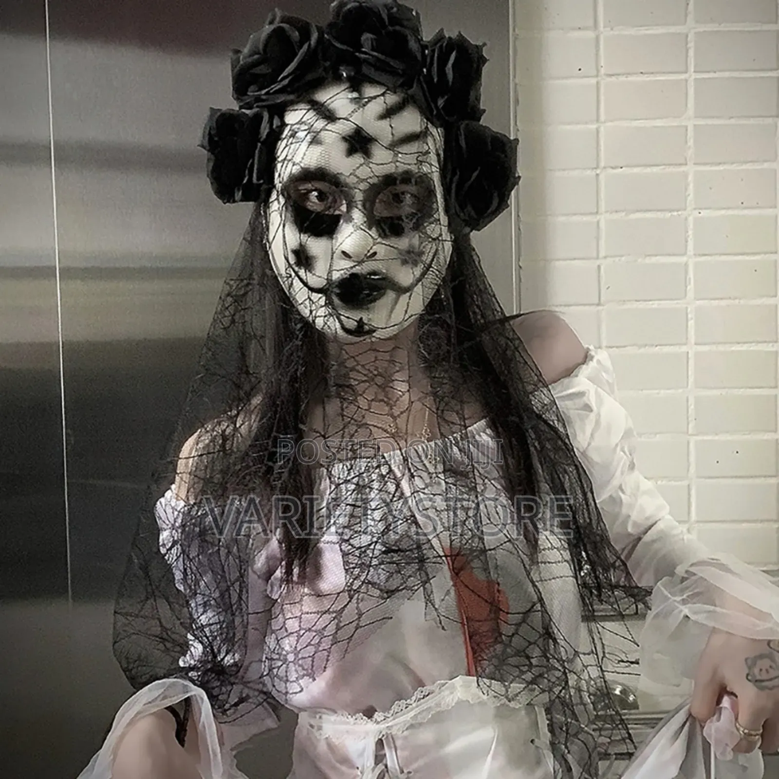 Ghost Full Face Women Masquerade Mask
