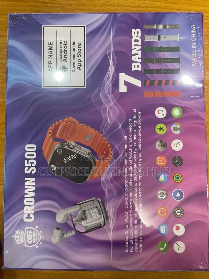 Smart Watch With Earpod Crown S500