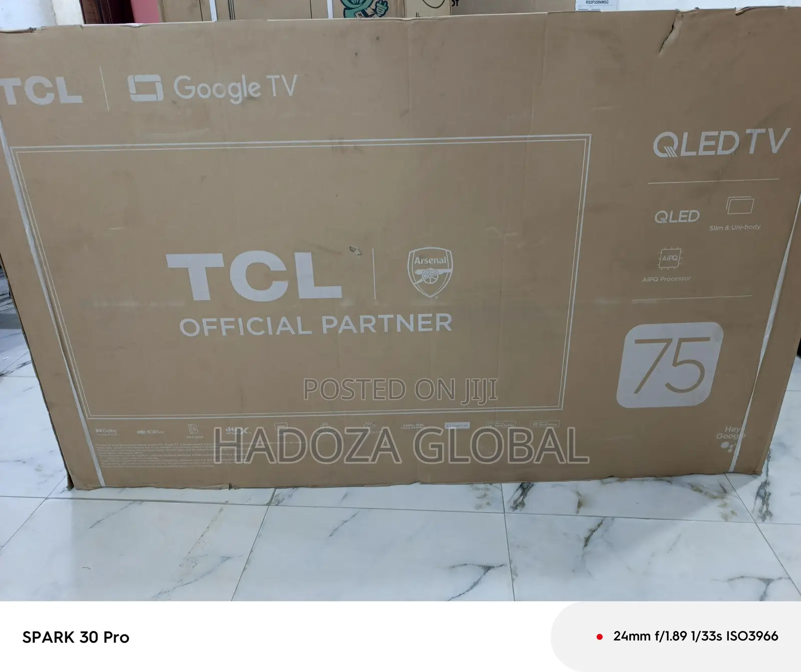 Tcl Smart Tv With Qled Panel, 75" Screen Size