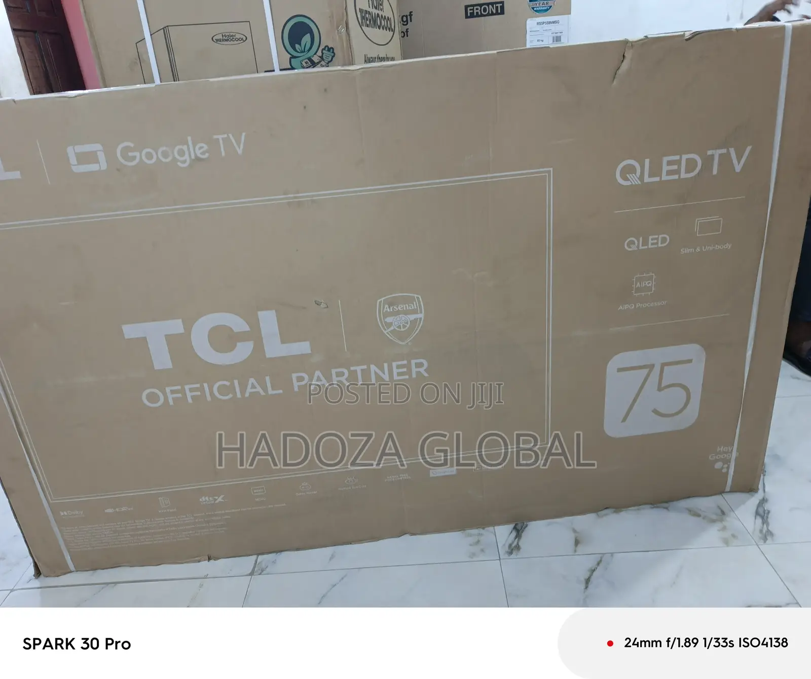 Tcl Smart Tv With Qled Panel, 75" Screen Size