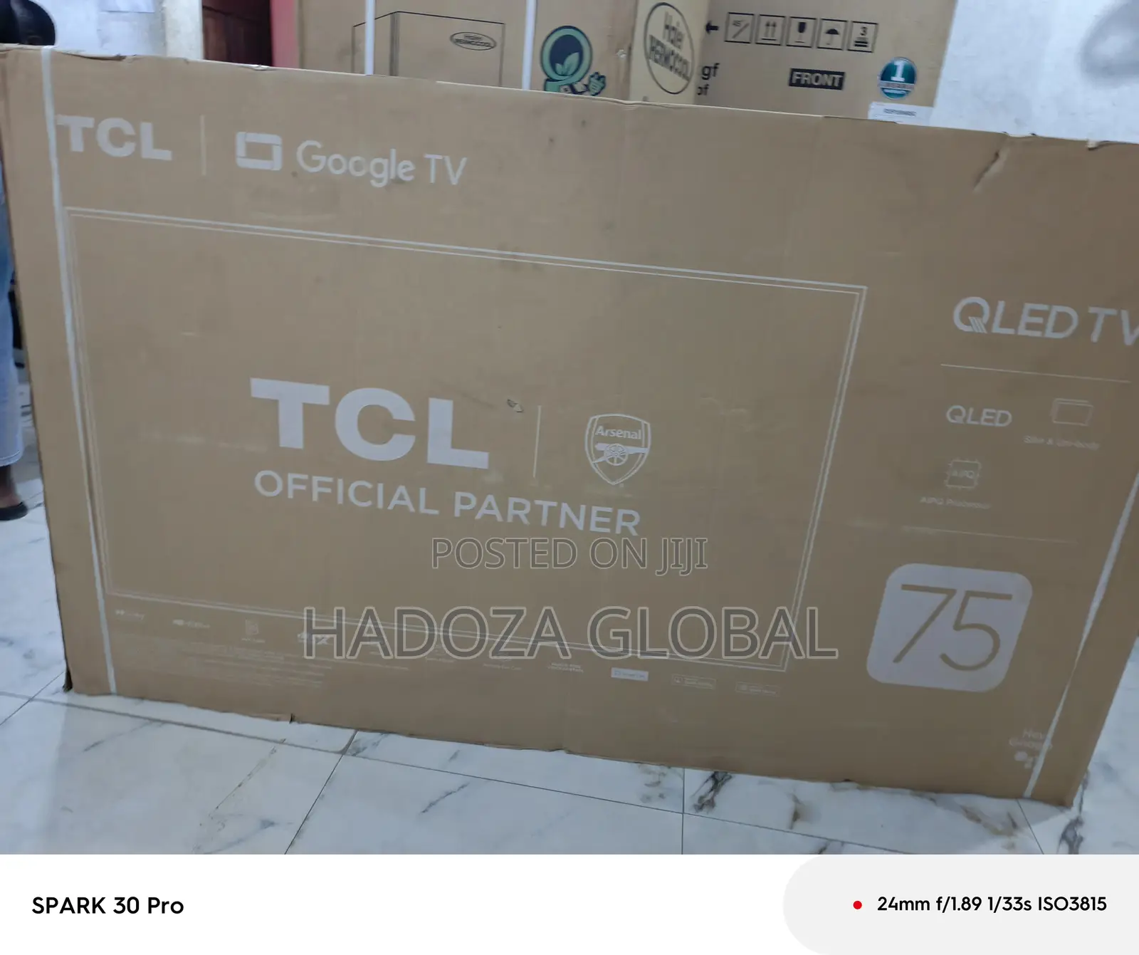 Tcl 75” Uhd Smart Tv With Qled Tech And Google Tv