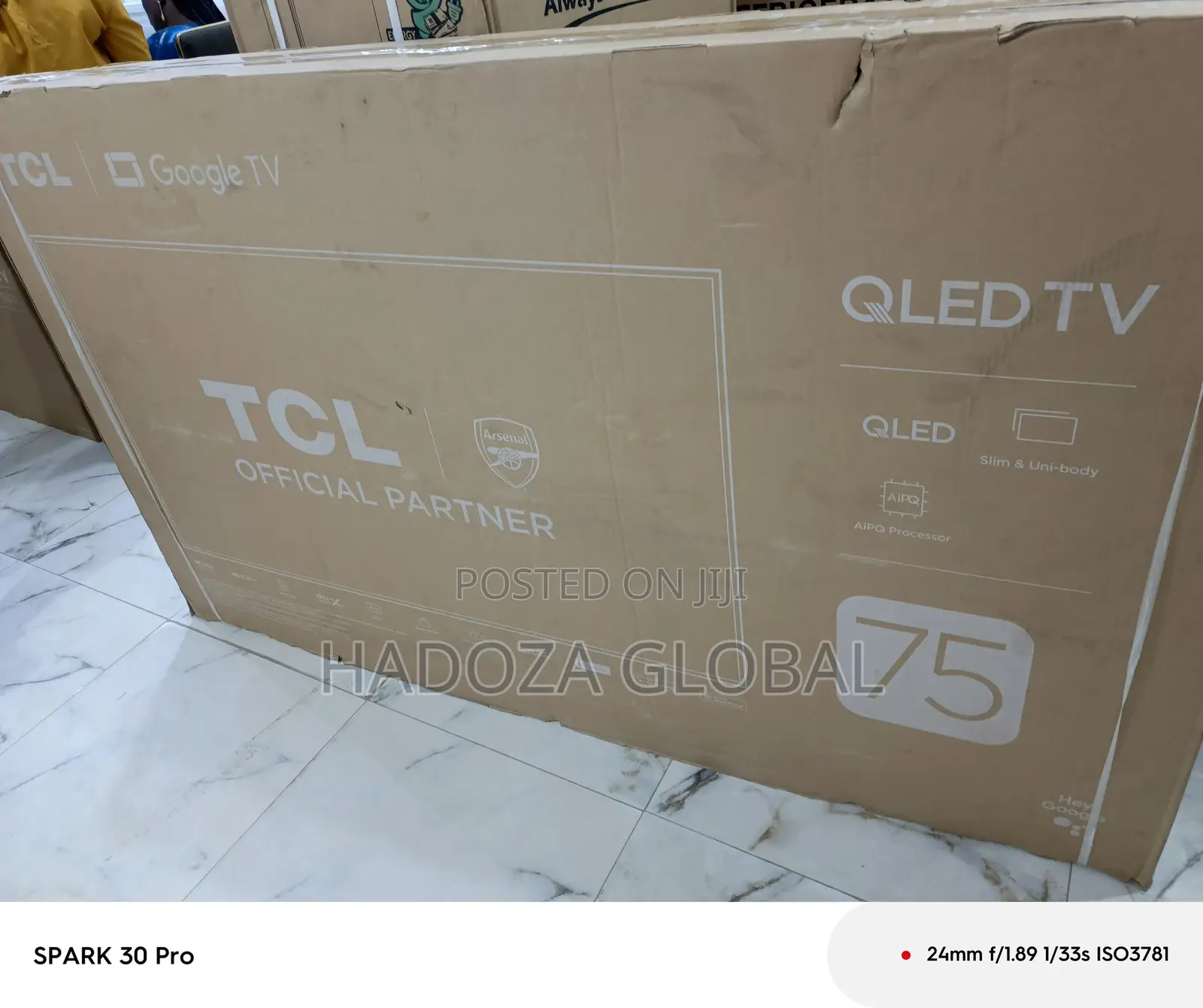 Elegant Frame Tcl 75” Tv – Google Qled Series